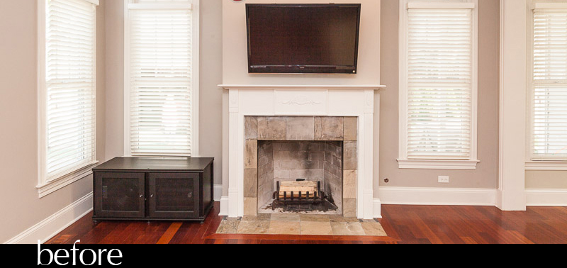 “Refaced” Fireplace